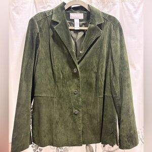 Liz Claiborne Suede Blazer Jacket
